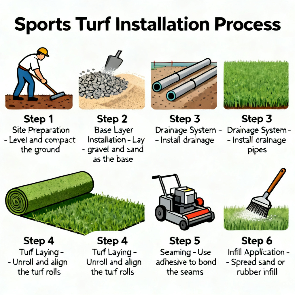 sports turf installation process